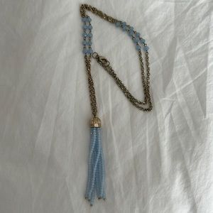 Blue and gold necklace